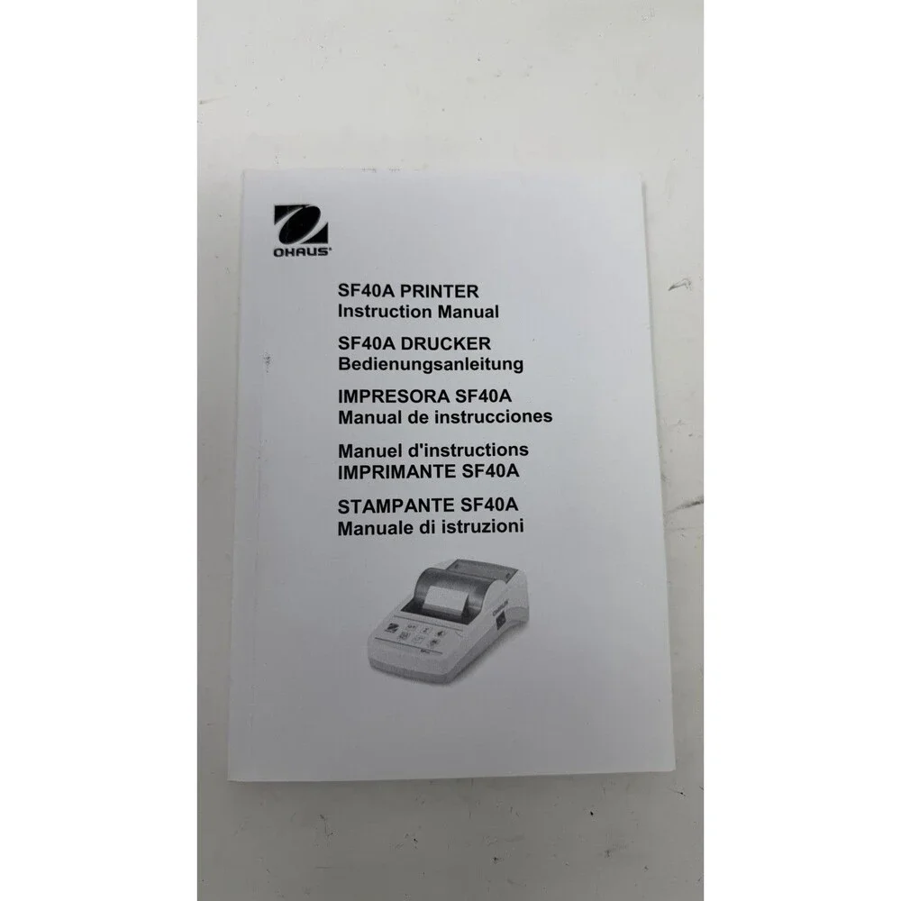 Ohaus SF40A AM Impact portable Printer Manual 